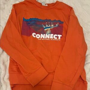 H&M Vibrant Orange Crewneck Sweater